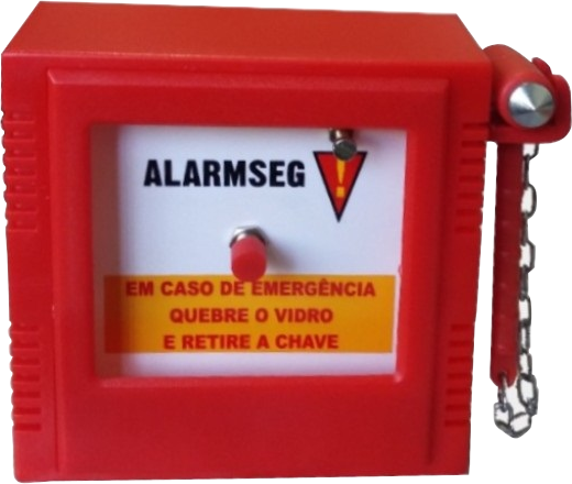 CAIXA EMERGÊNCIA PORTA CHAVE ALARMSEG